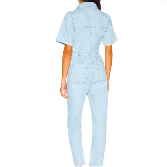 Free People - We the Free Womens jumpsuit SZ Medium Blue Denim - Picture 2 of 6